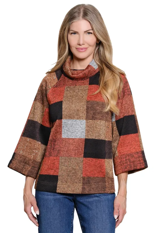 Woven Popover Tunic - Plaid Multi sold by Ail Miles Clothing