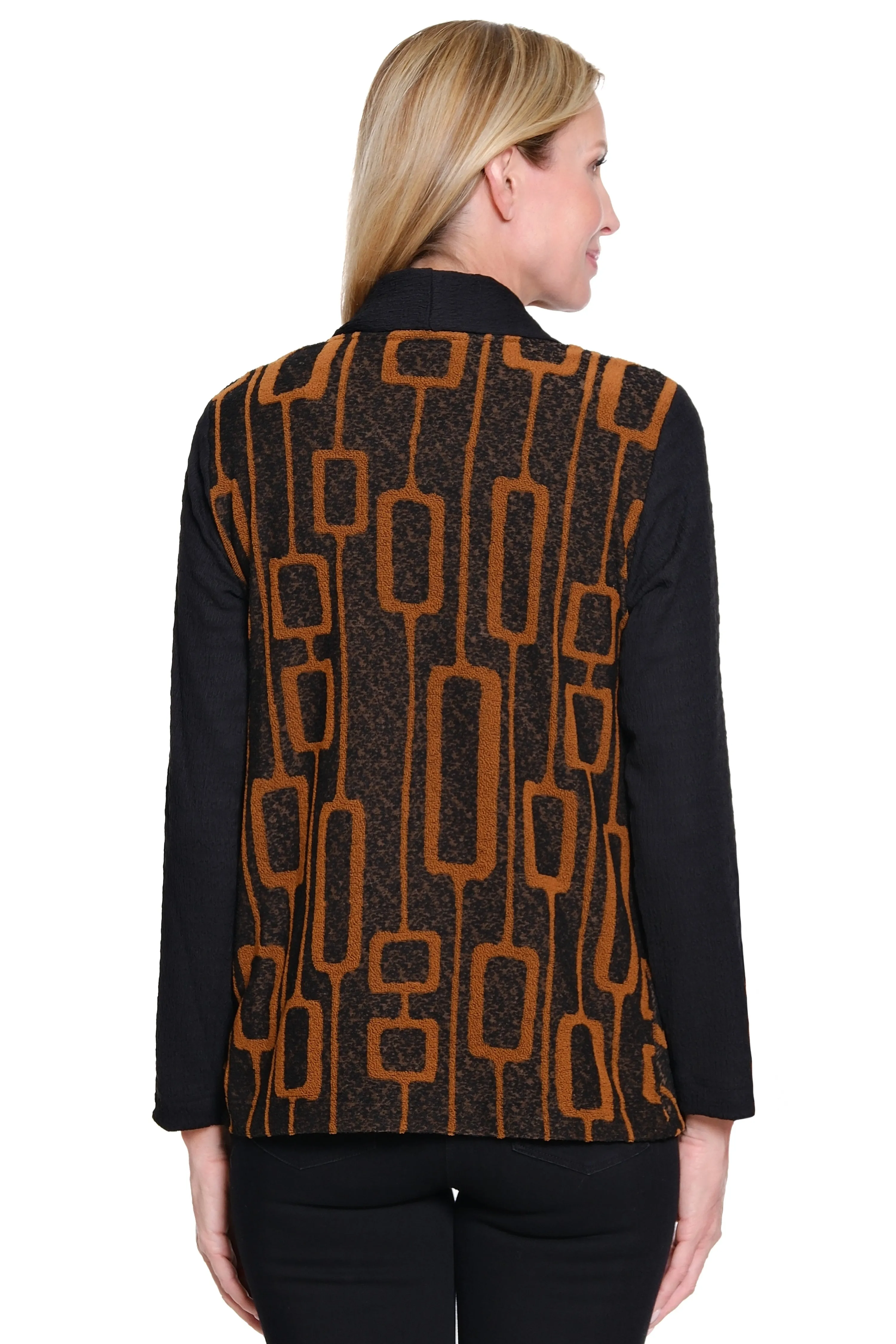 3/4 Sleeve Knit Cardigan - Black sold by Ail Miles Clothing product image thumbnail 2