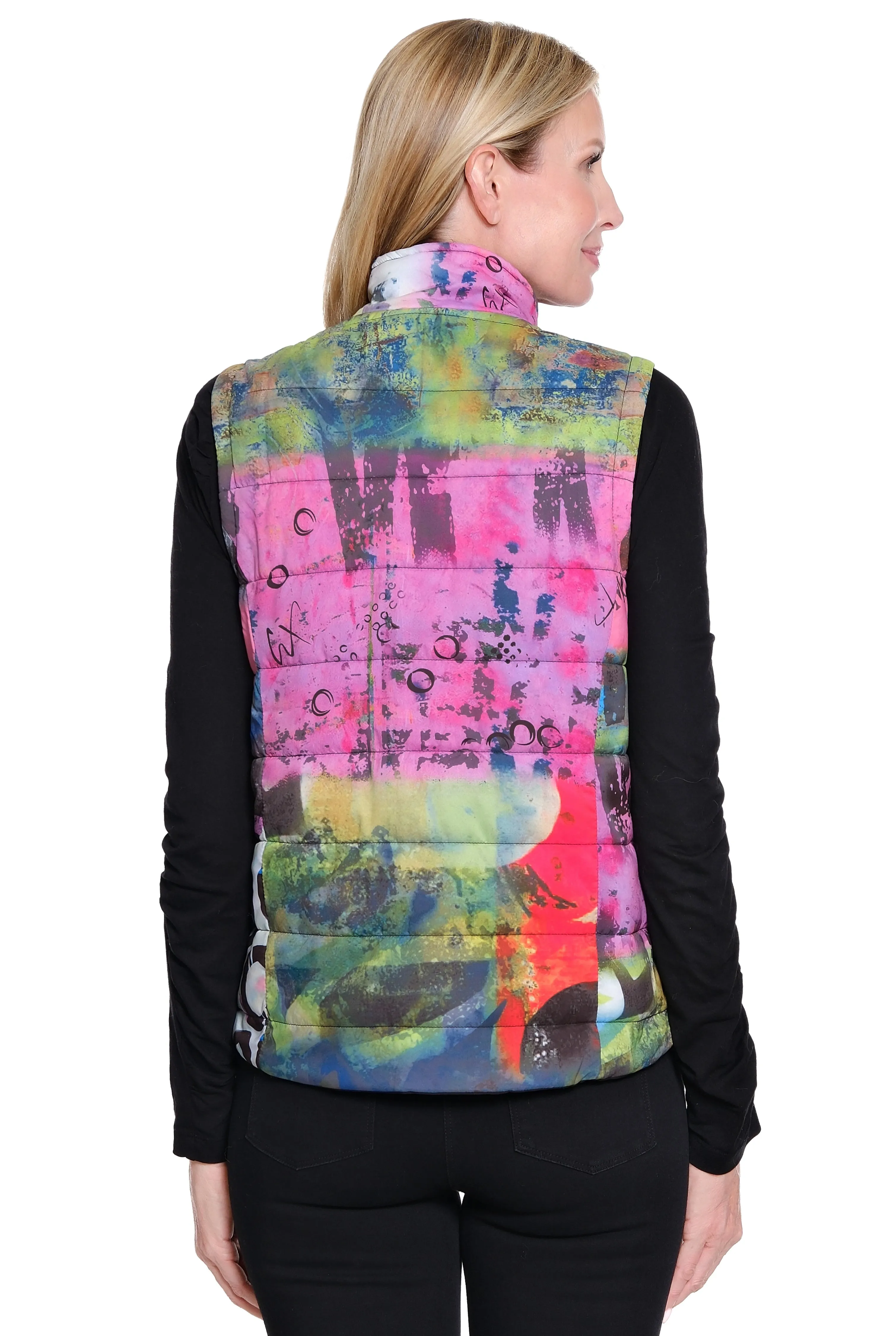 Quilted Reversible Vest - Multi sold by Ail Miles Clothing product image thumbnail 2