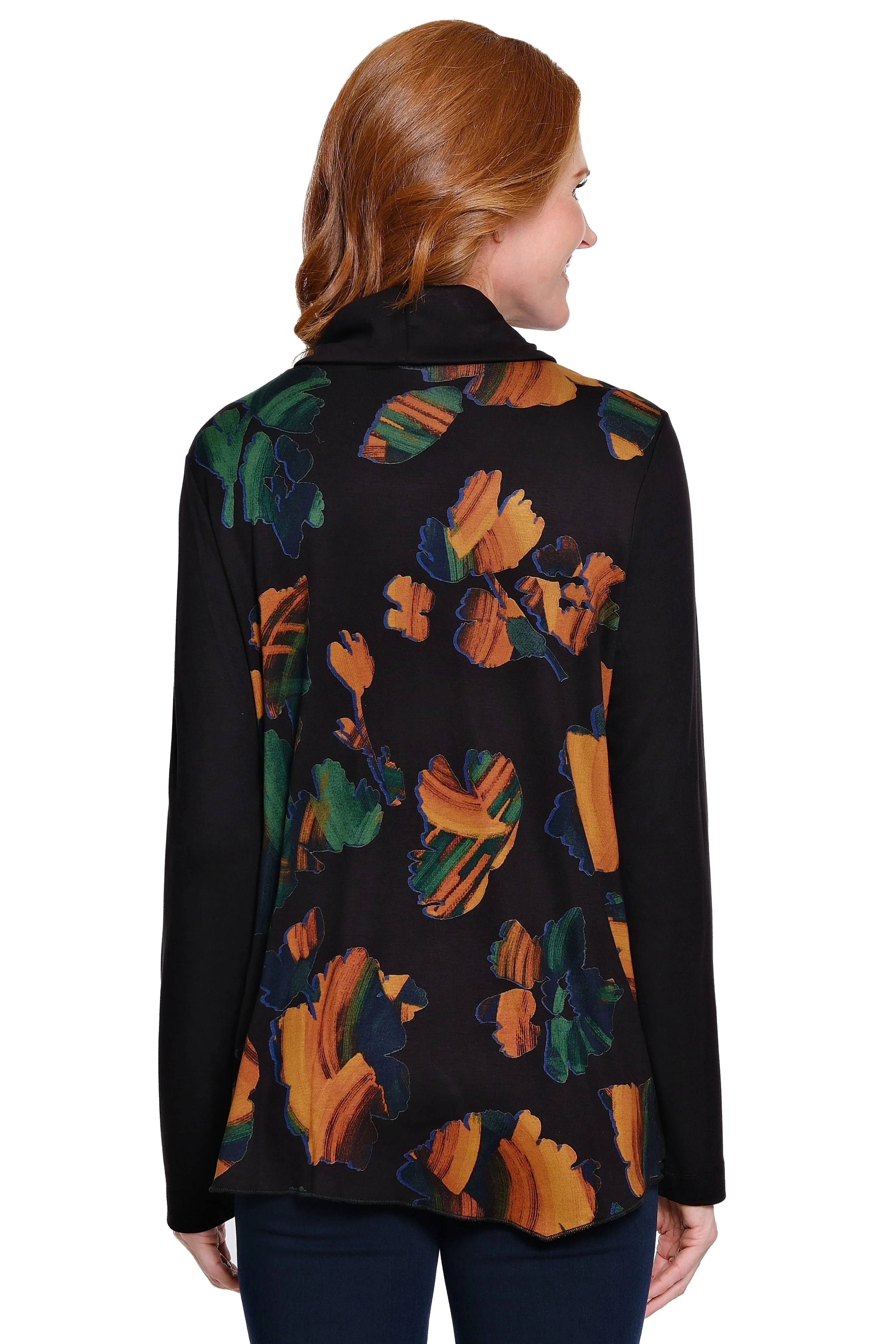 Print Cowl Neck Knit Top - Plus - Multi sold by Ail Miles Clothing product image thumbnail 2