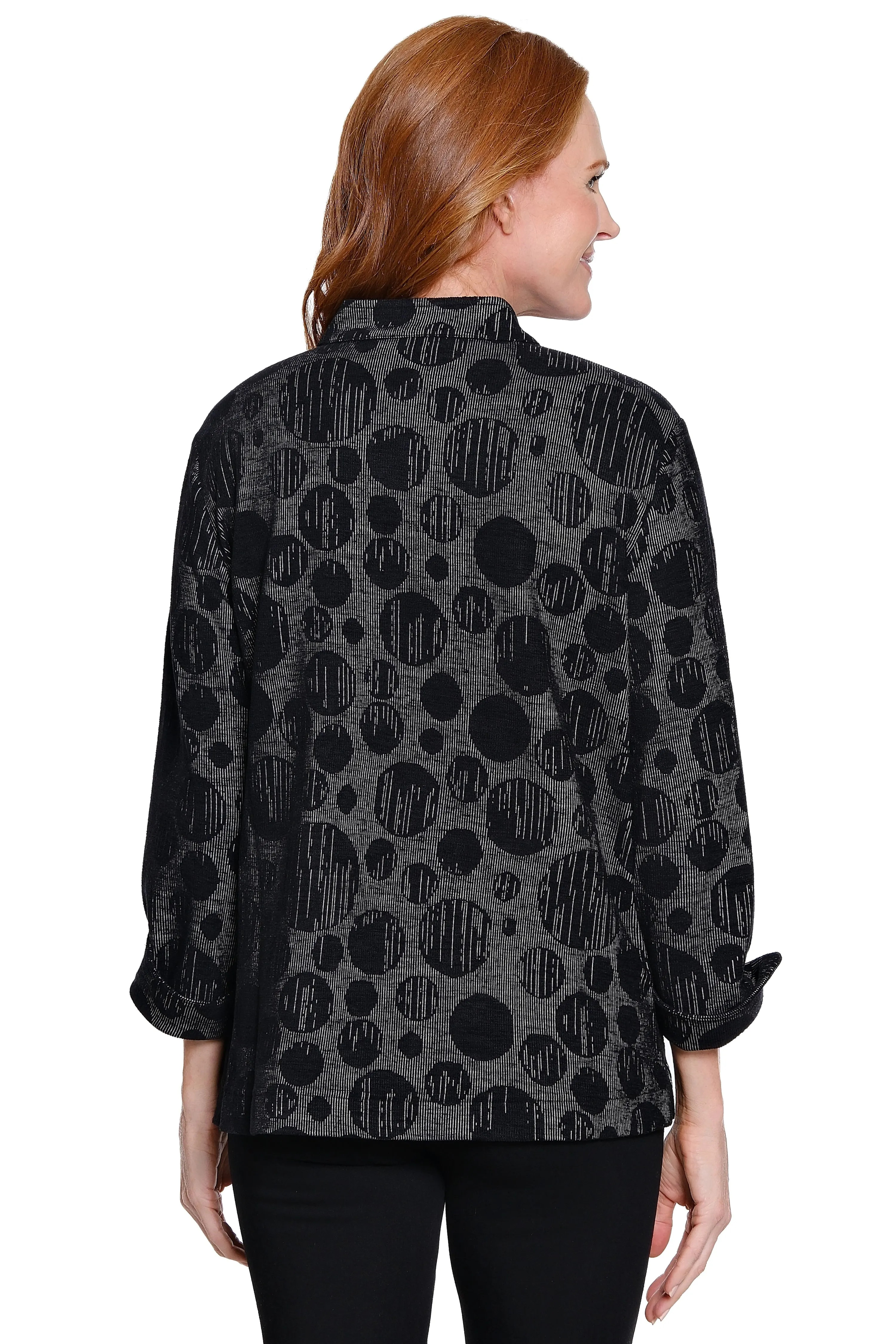 Jacquard Knit Tunic - Black Dot Print sold by Ail Miles Clothing product image thumbnail 2