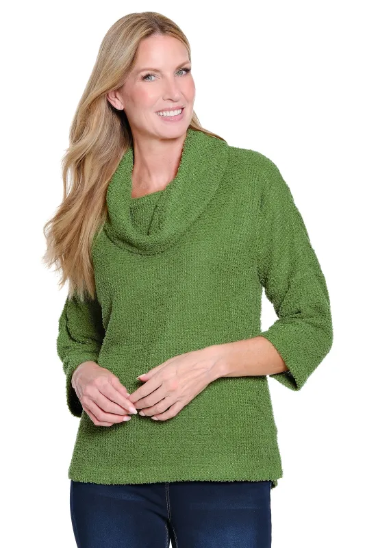 Textured Knit Tunic - Dark Green sold by Ail Miles Clothing