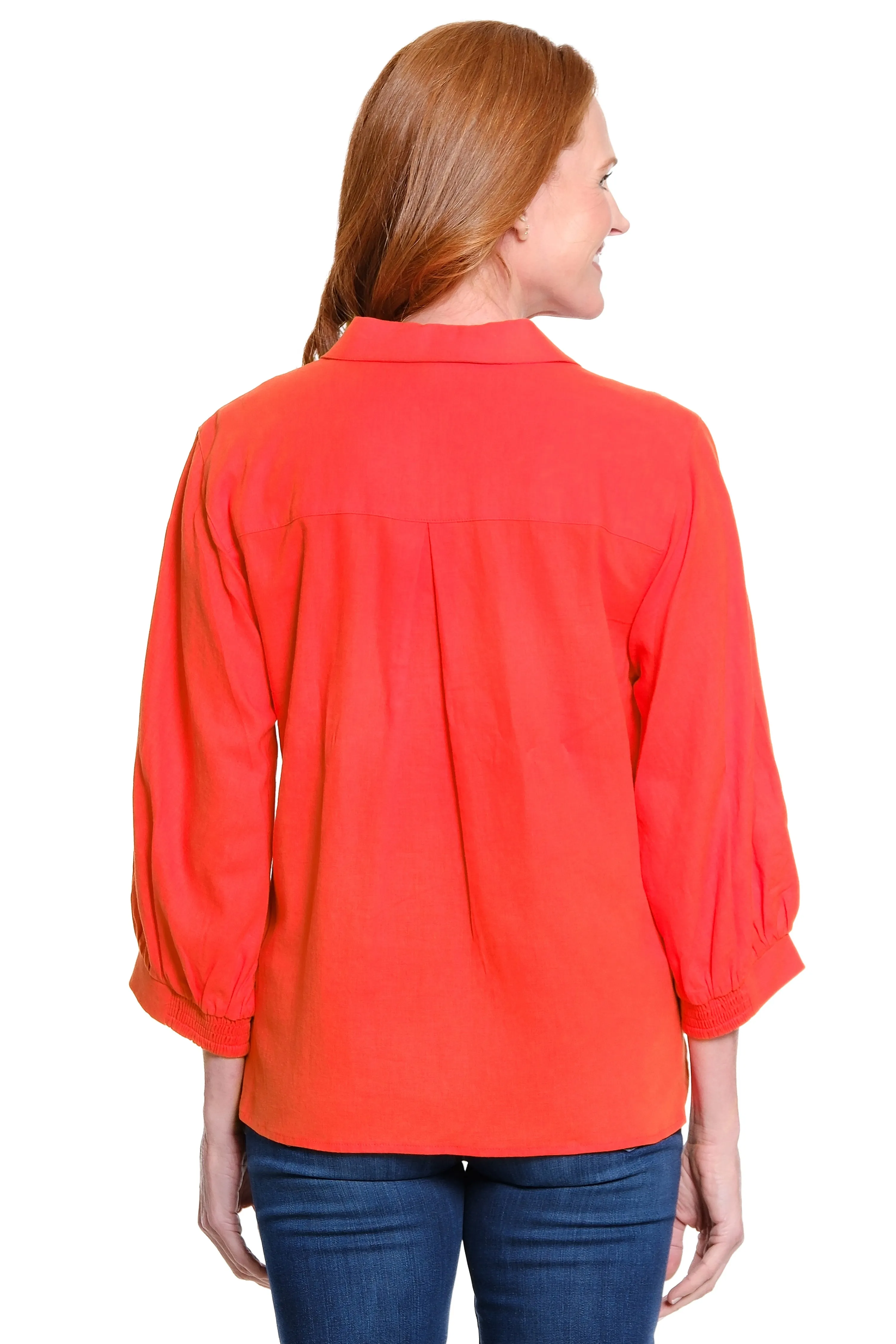 Pocket Front Tunic - Pomegranate sold by Ail Miles Clothing product image thumbnail 2