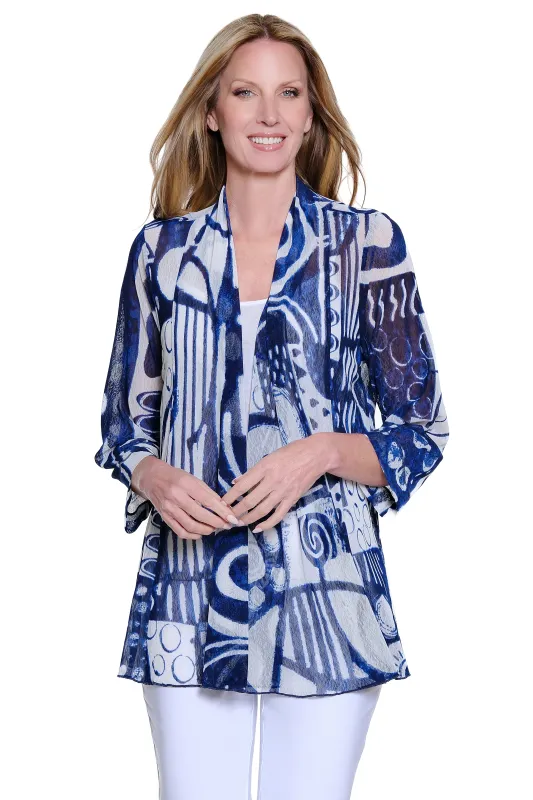 Essential Jacket - Blue Multi made by Ail Miles Clothing