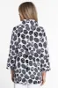 Woven Printed Button Front Tunic - Black/White sold by Ail Miles Clothing