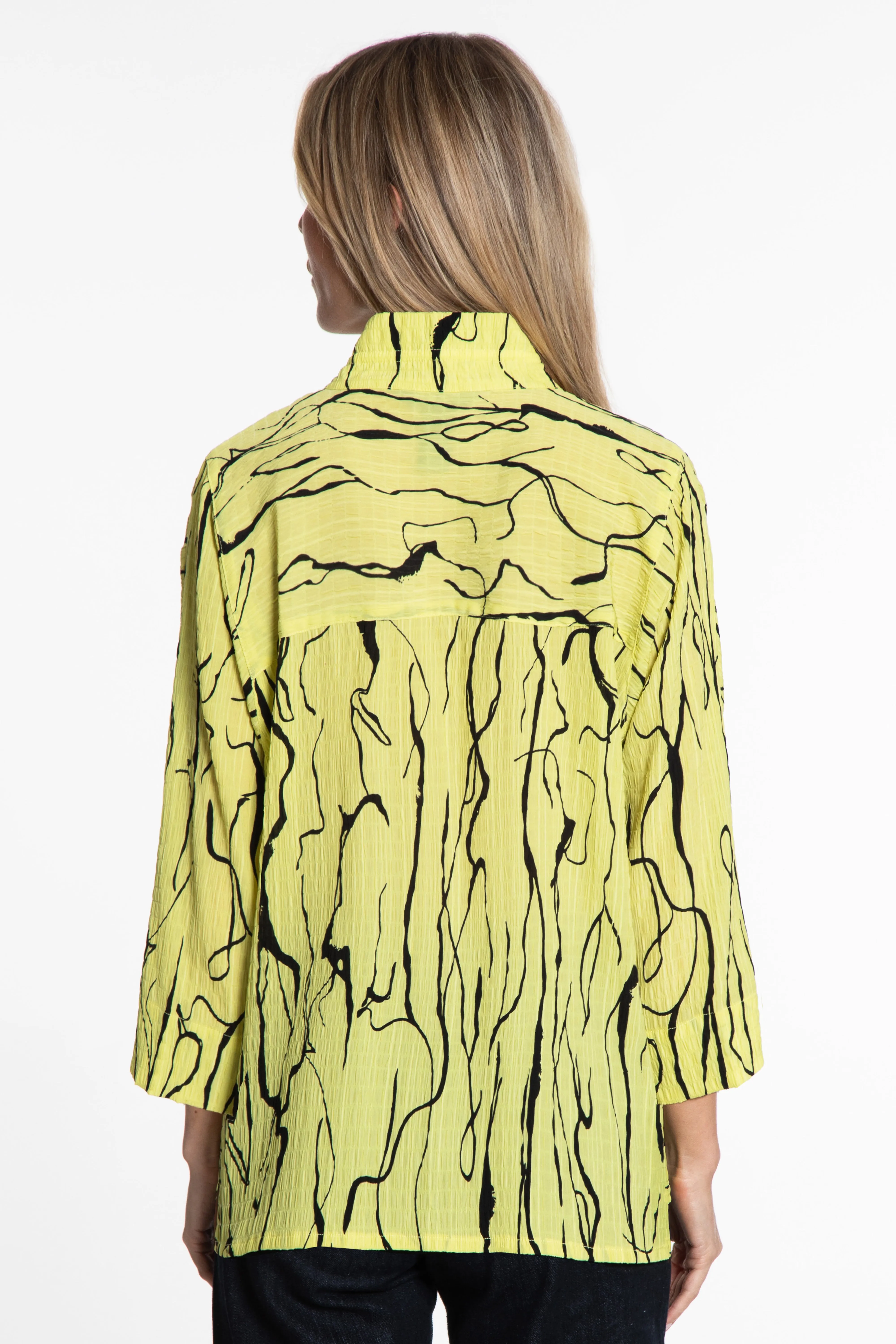 Textured Print Tunic - Women's - Soft Lime sold by Ail Miles Clothing product image thumbnail 2