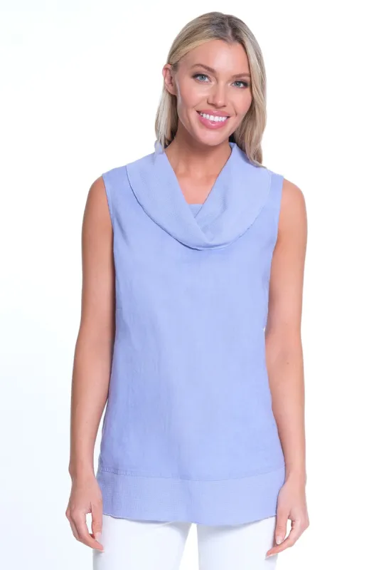 Woven Sleeveless Tunic- Periwinkle sold by Ail Miles Clothing