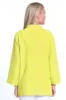 Textured Single Button Front Jacket - Women's - Citron sold by Ail Miles Clothing