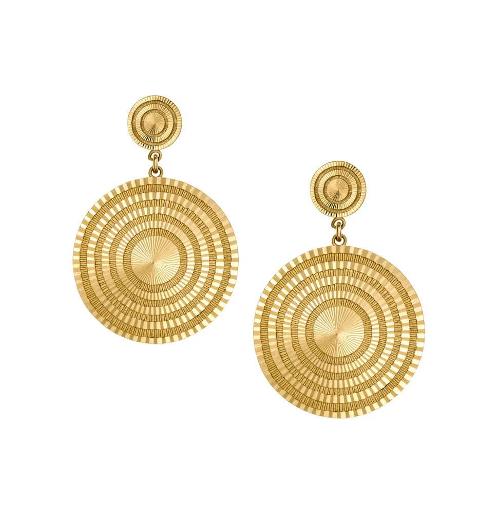 Stella Circle Drop Earrings sold by Alice Pierre