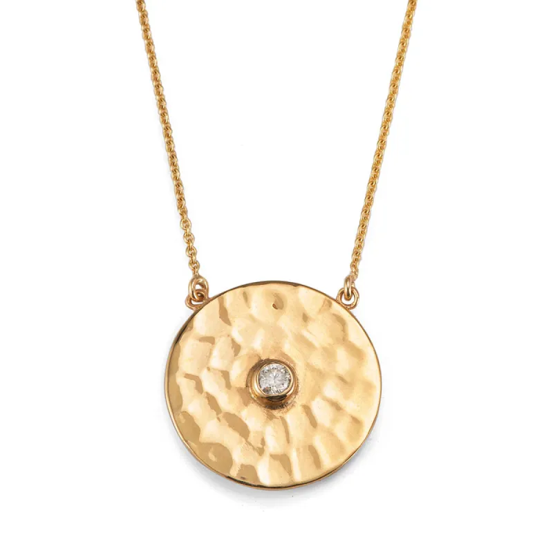 Cloud Hammered Necklace sold by Alice Pierre