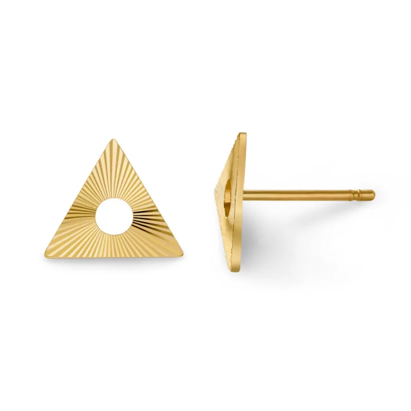 Geo Triangle Studs sold by Alice Pierre