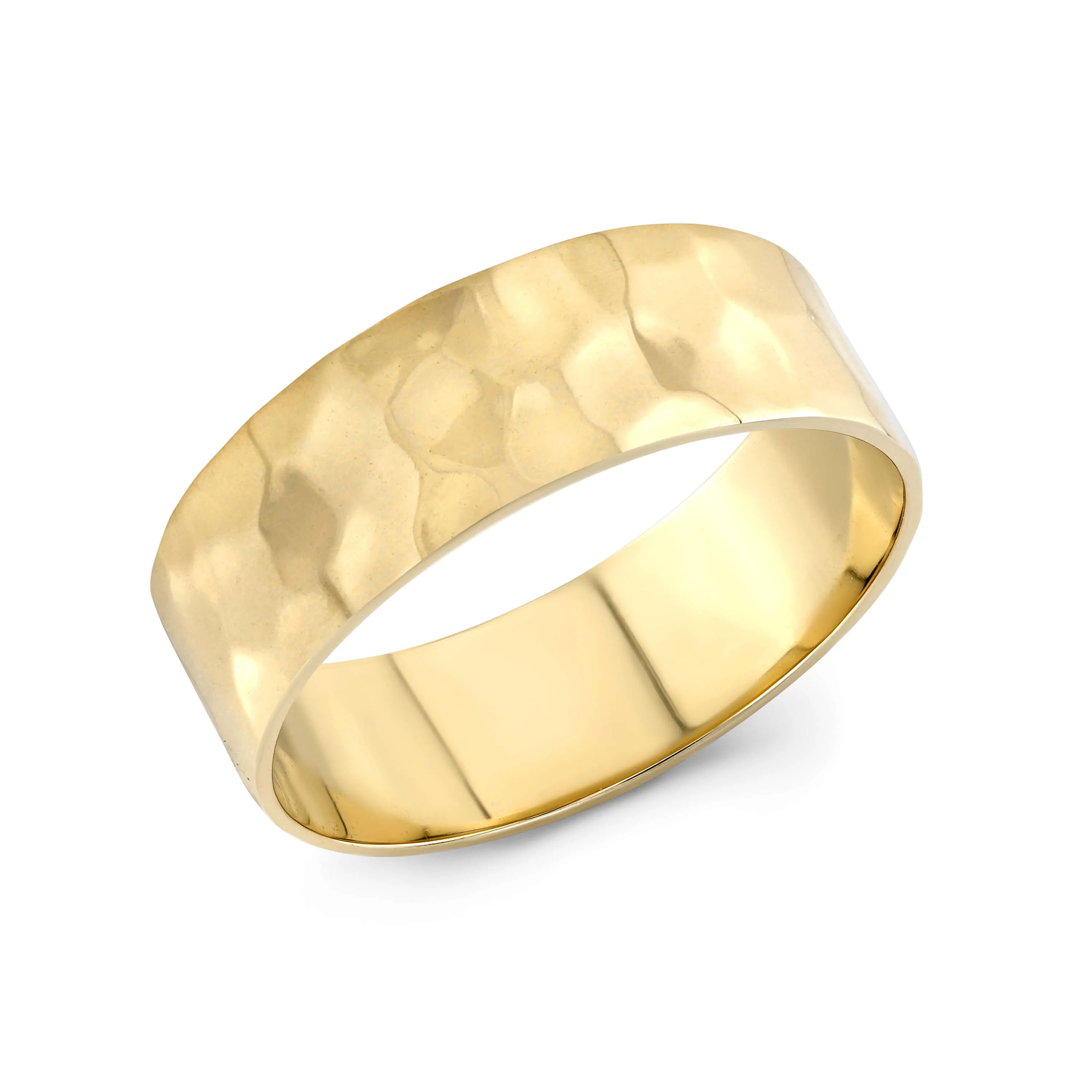 Wide Hammered Gold Band sold by Alice Pierre