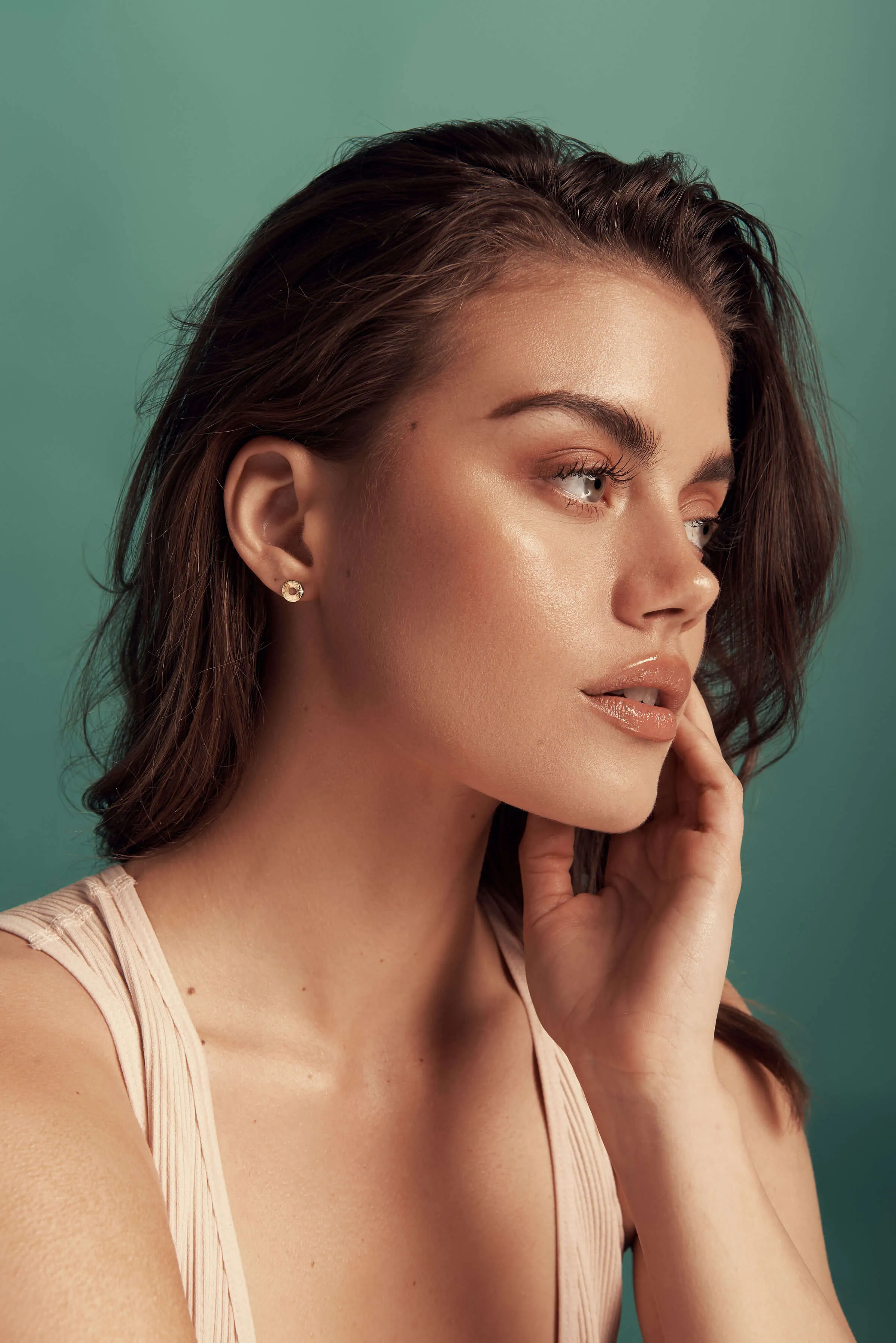 Geo Circle Studs sold by Alice Pierre product image thumbnail 2