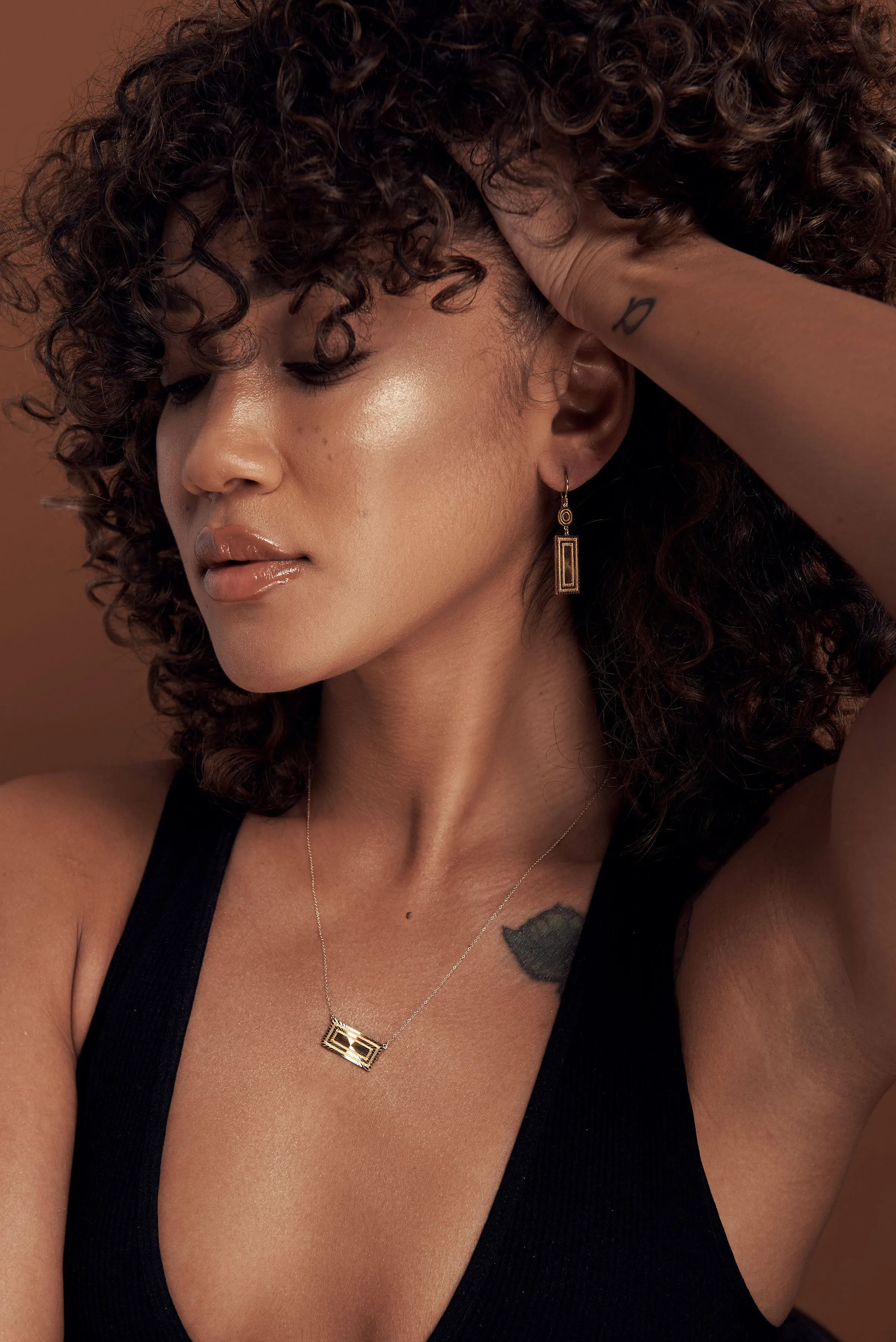 Stella Rectangle Necklace sold by Alice Pierre product image thumbnail 2