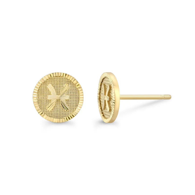 Zodiac Stud Earrings sold by Alice Pierre