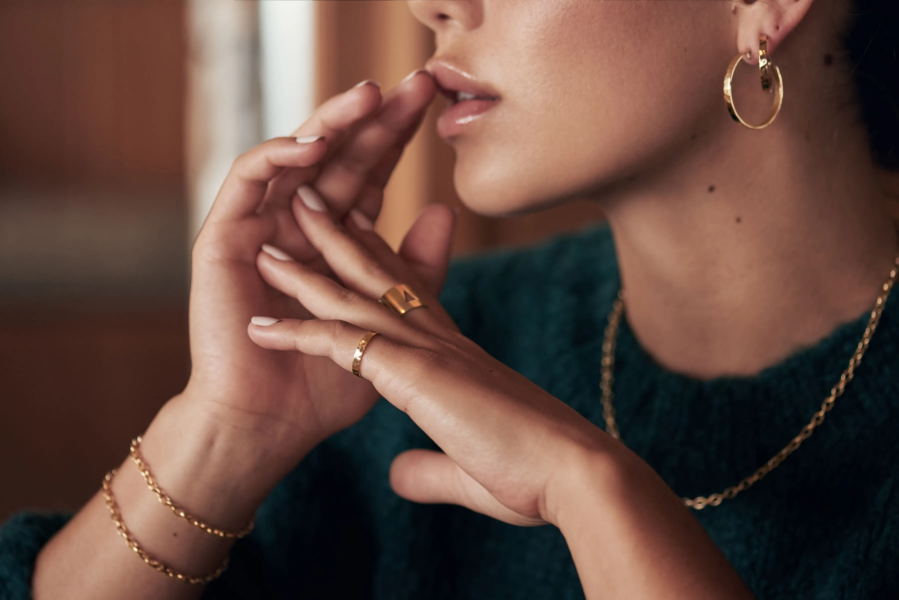 Hammered Gold Band sold by Alice Pierre product image thumbnail 2