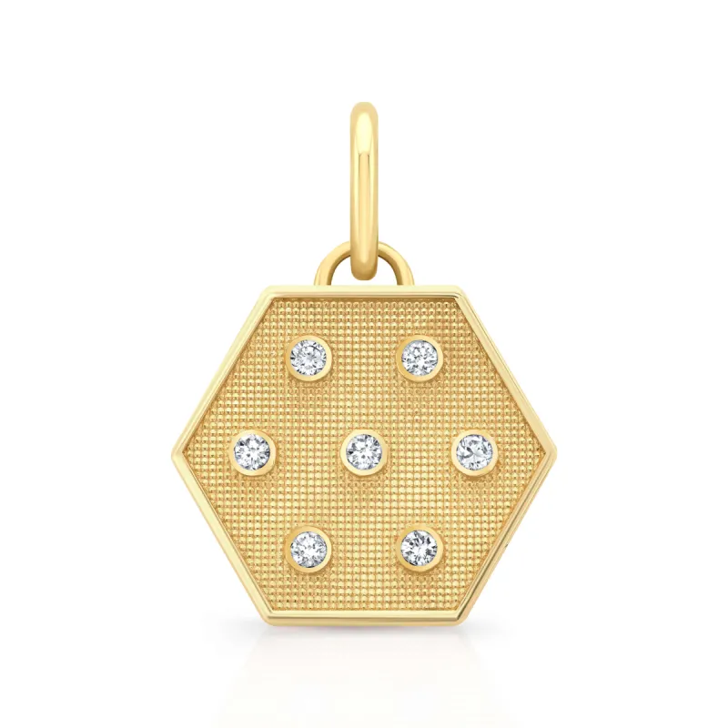 Diamond Hexagon Charm sold by Alice Pierre