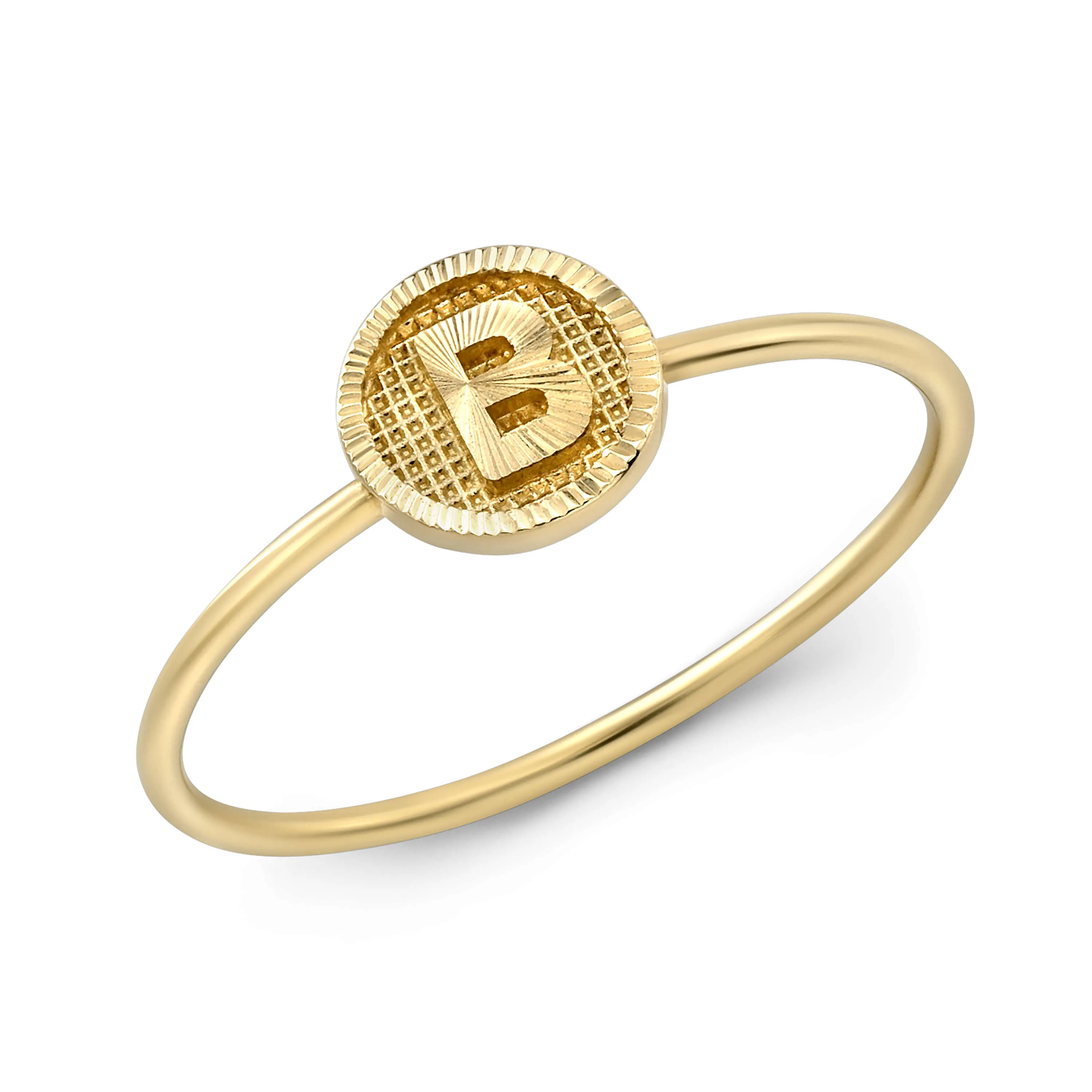 Luna Initial Ring sold by Alice Pierre