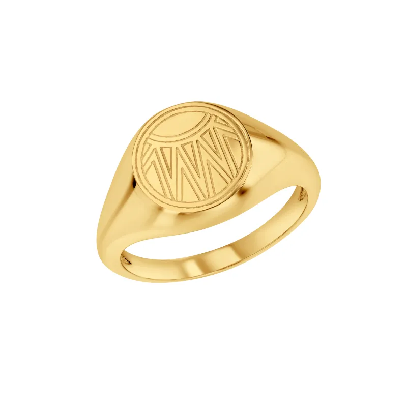 Soleil Signet Ring made by Alice Pierre