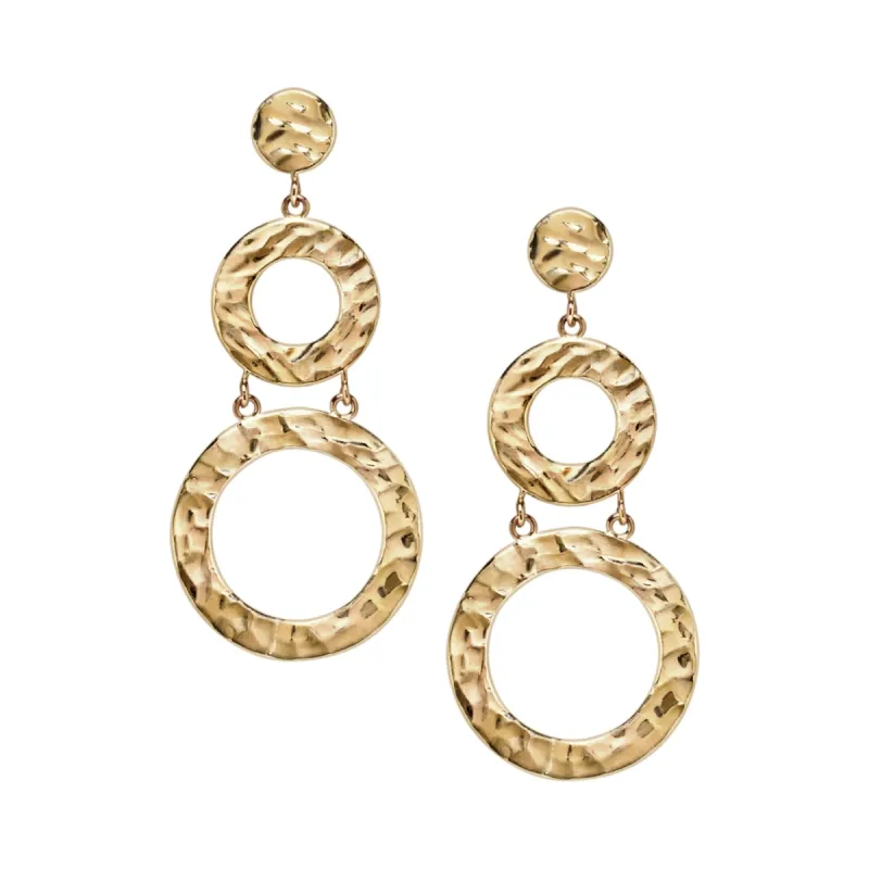Hammered Outline Earrings sold by Alice Pierre