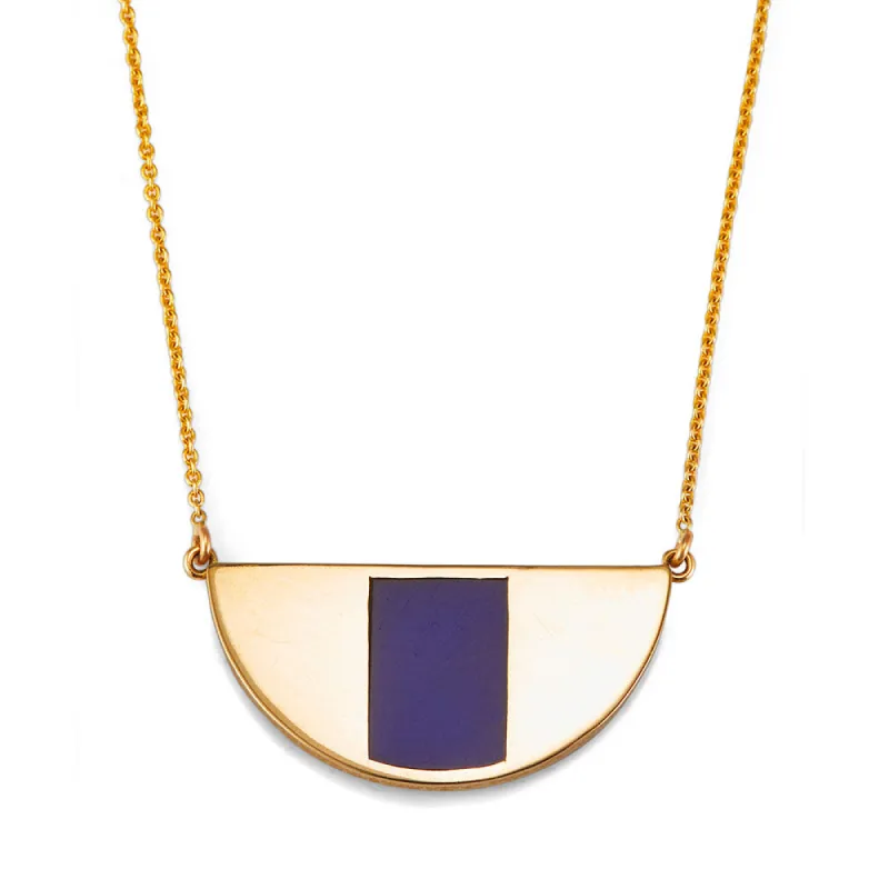Eye Necklace with Lapis Inlay sold by Alice Pierre