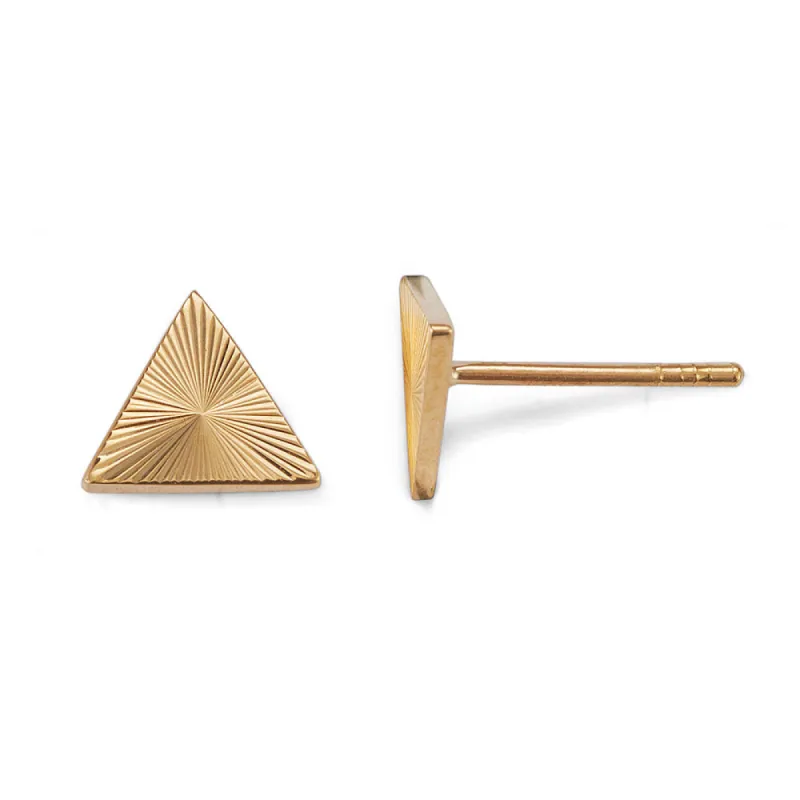 Starburst Triangle Stud Earrings sold by Alice Pierre