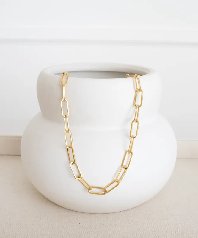 Jolie Oval Link Necklace sold by AllynAllyn Inc.