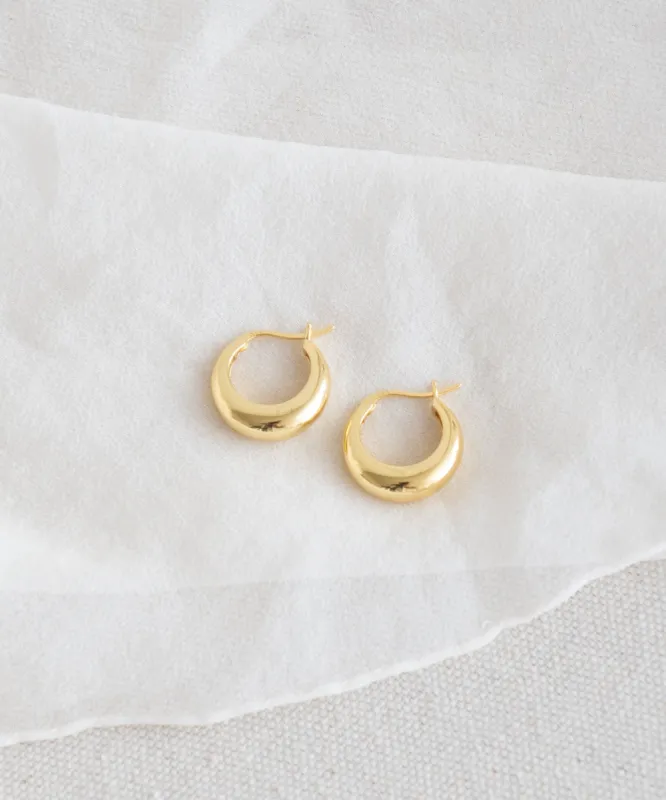 Small Crescent Hoops sold by AllynAllyn Inc.