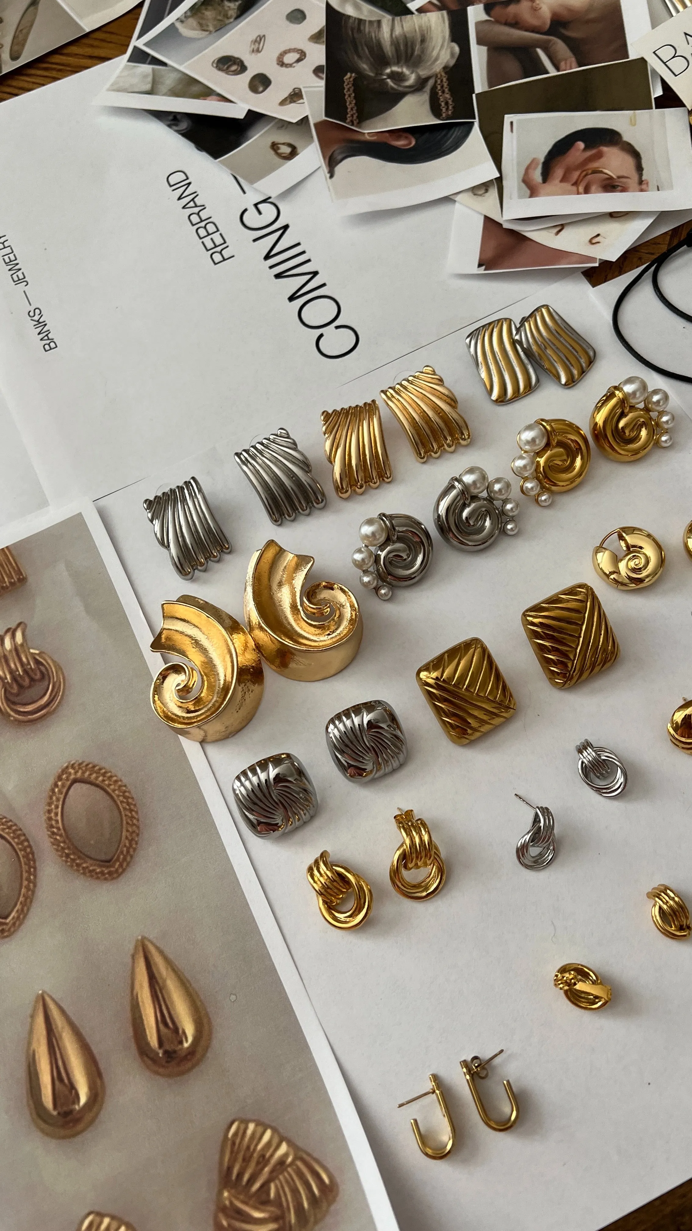 Red Gold Vintage Square Earrings sold by Banks Jewelry product image thumbnail 4