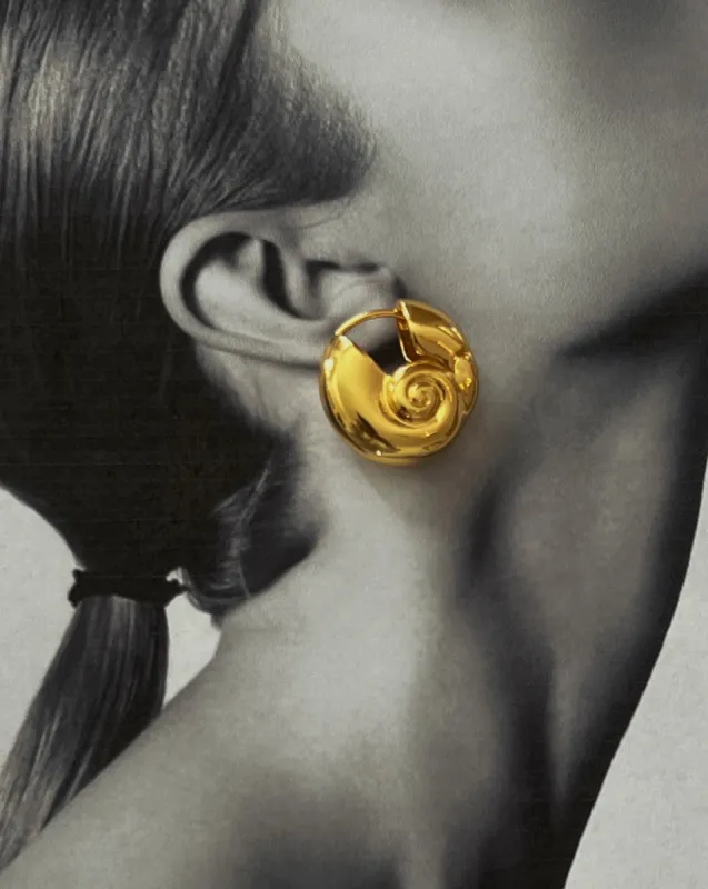 Red Gold Vintage Square Earrings sold by Banks Jewelry