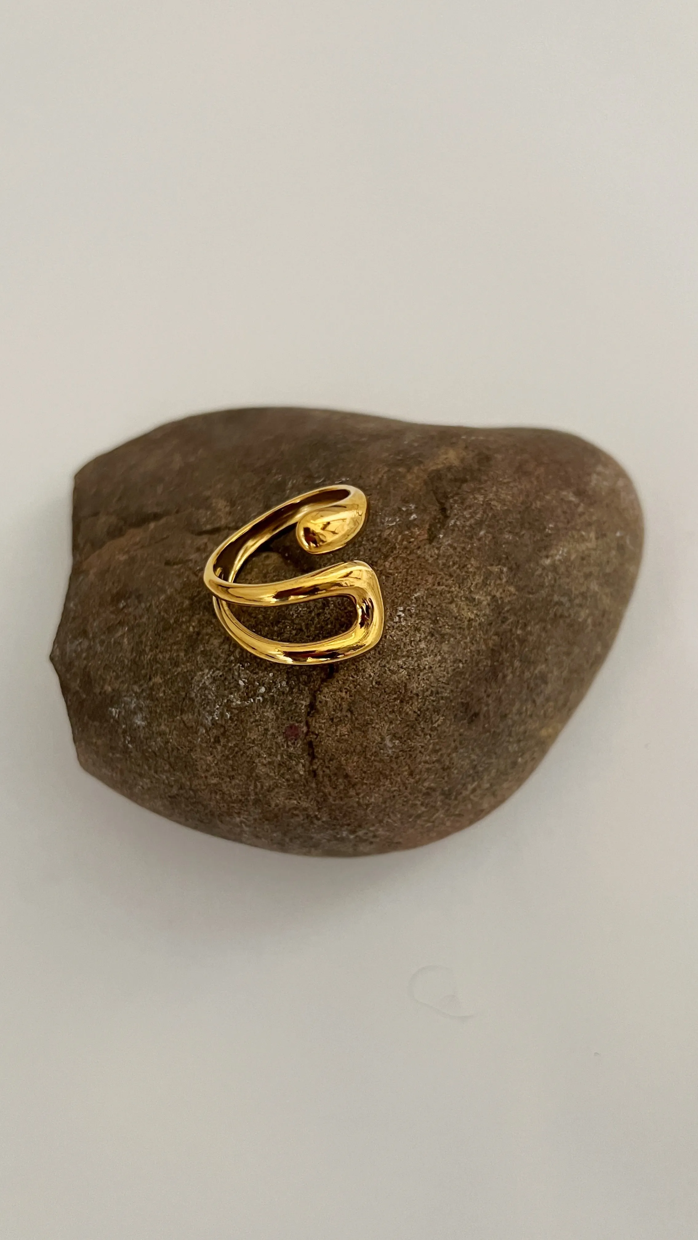 Mel Adjustable Ring -24k Gold sold by Banks Jewelry product image thumbnail 4