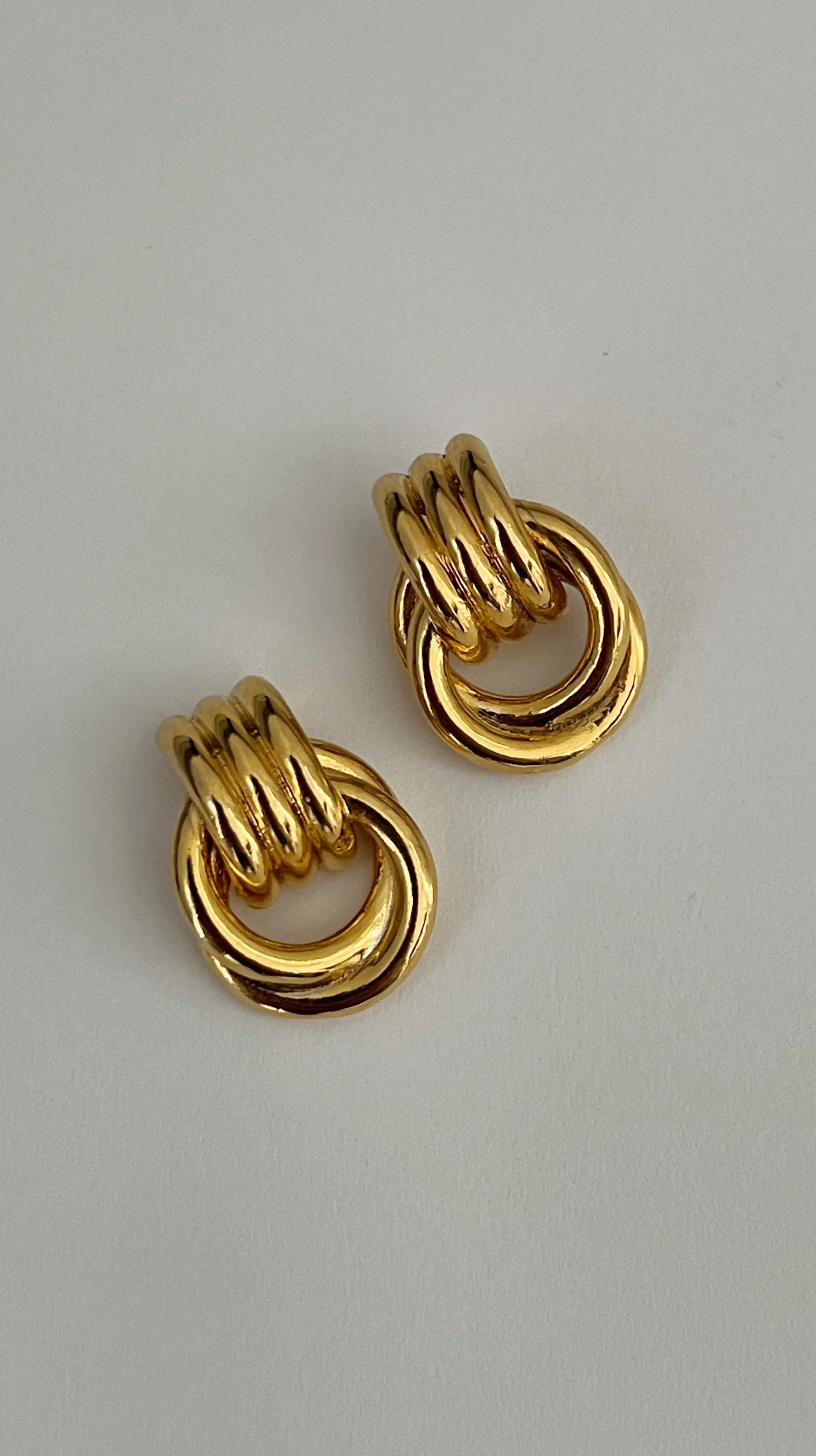 Miss Knot Vintage Earrings - 24K Gold sold by Banks Jewelry product image thumbnail 2