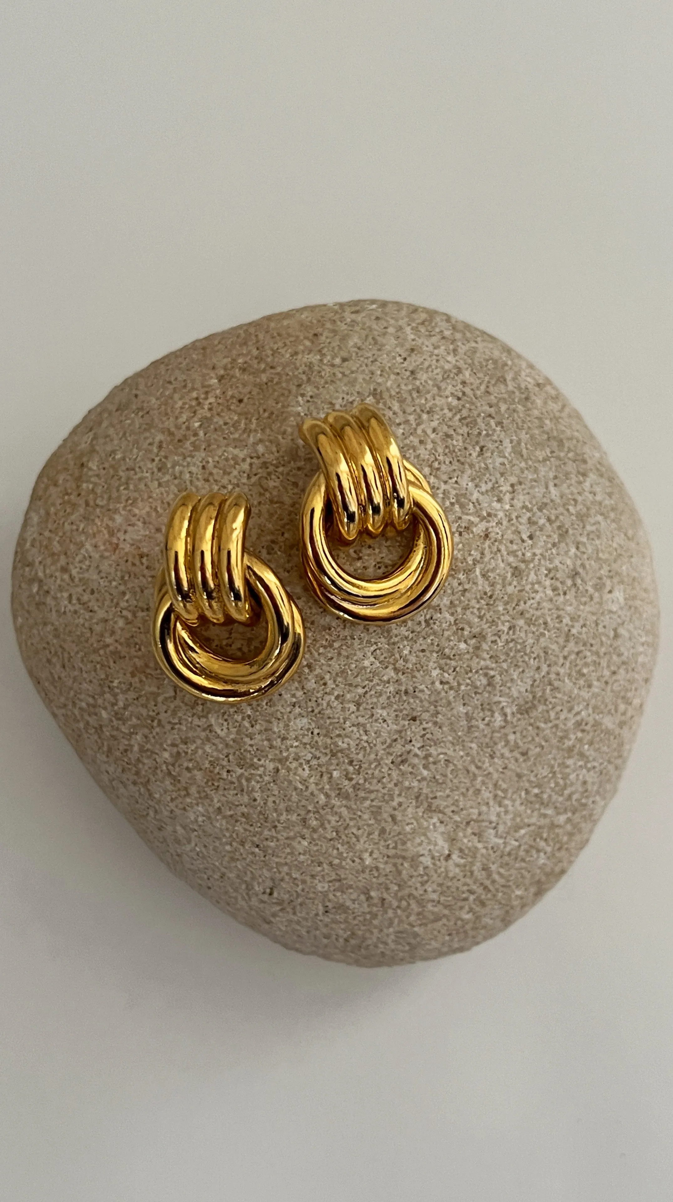Miss Knot Vintage Earrings - 24K Gold sold by Banks Jewelry product image thumbnail 4