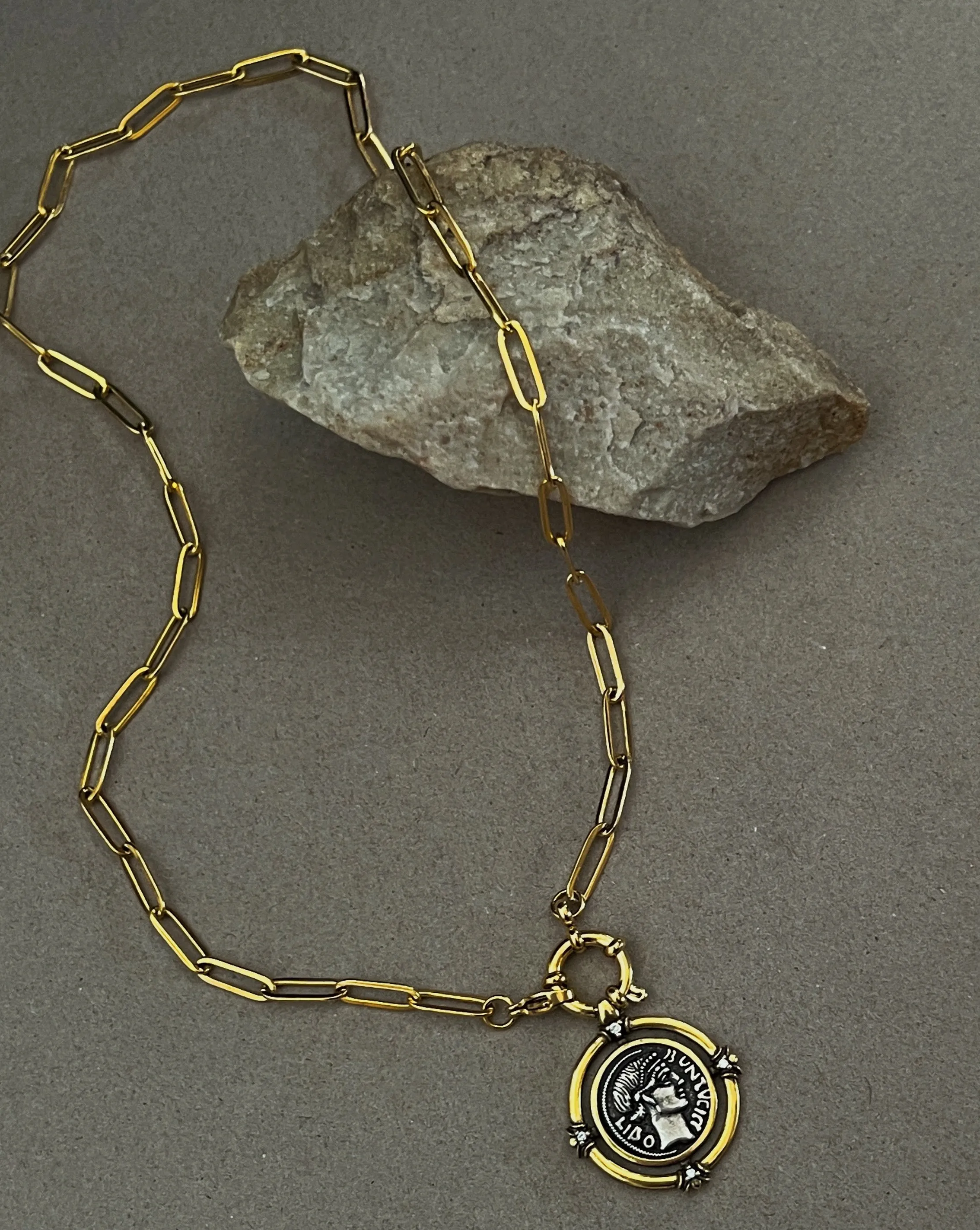 Willa Necklace -24k Gold sold by Banks Jewelry