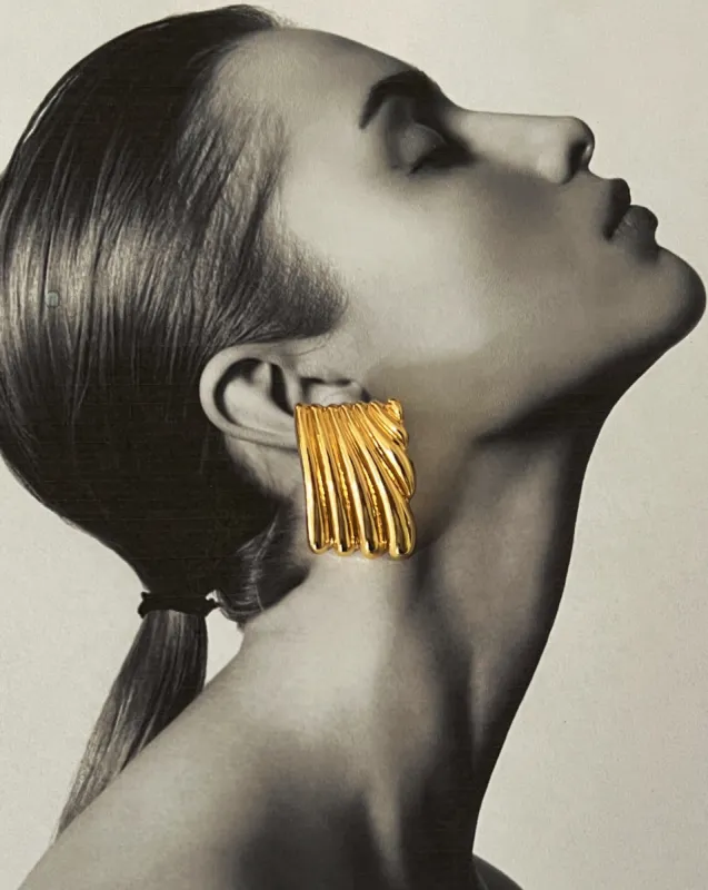 Margo Vintage Light Gold Earrings - 14 K Gold sold by Banks Jewelry