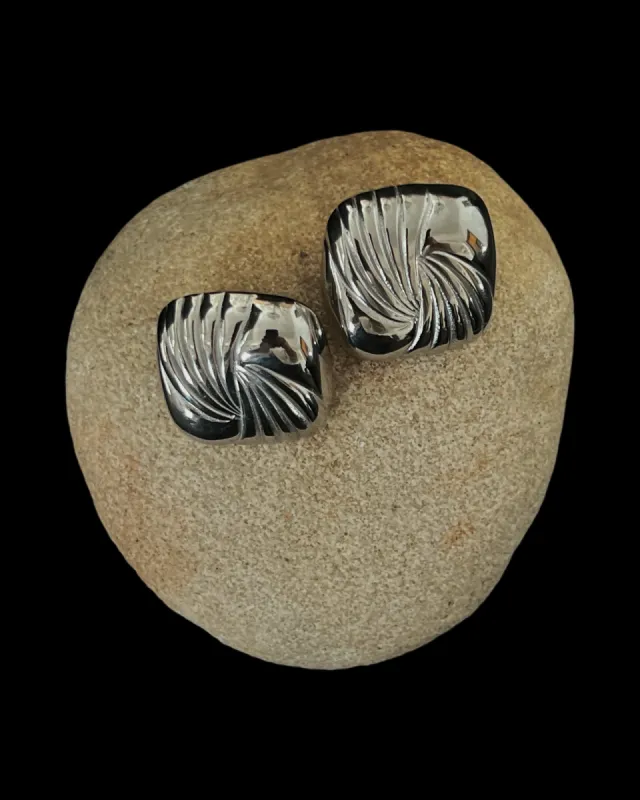 Martha Silver Vintage Earrings - Sterling Silver sold by Banks Jewelry