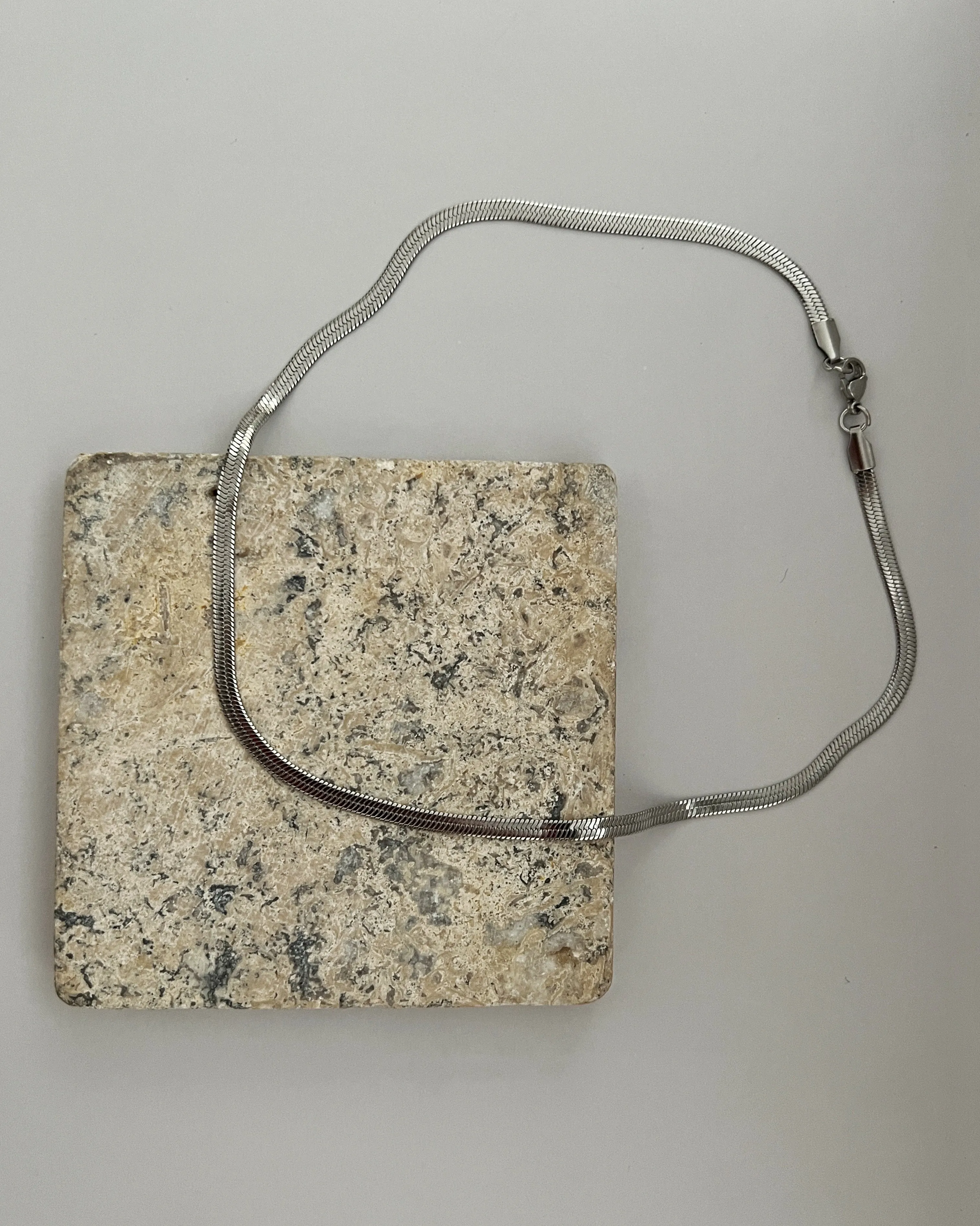 OG 4mm Herringbone Chain Necklace -Sterling Silver sold by Banks Jewelry product image thumbnail 2