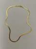 OG 5mm Herringbone Chain Necklace -24k Gold sold by Banks Jewelry