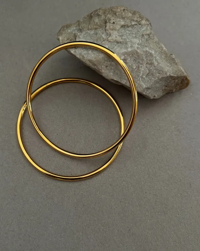Billy Bangle Bracelet- 24K Gold sold by Banks Jewelry