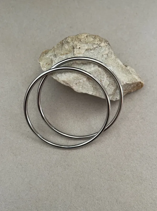 Billy Bangle Bracelet-Silver sold by Banks Jewelry