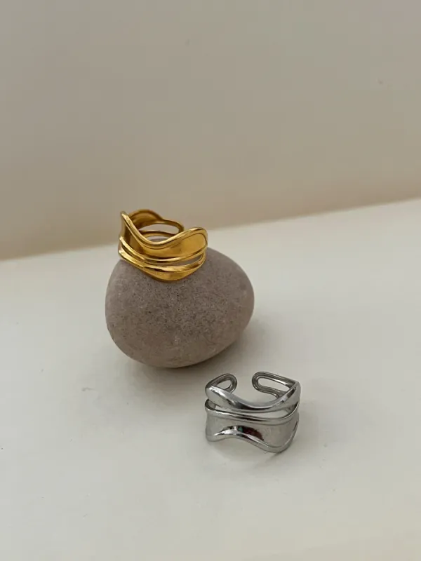 Rain Adjustable Ring -24K Gold sold by Banks Jewelry