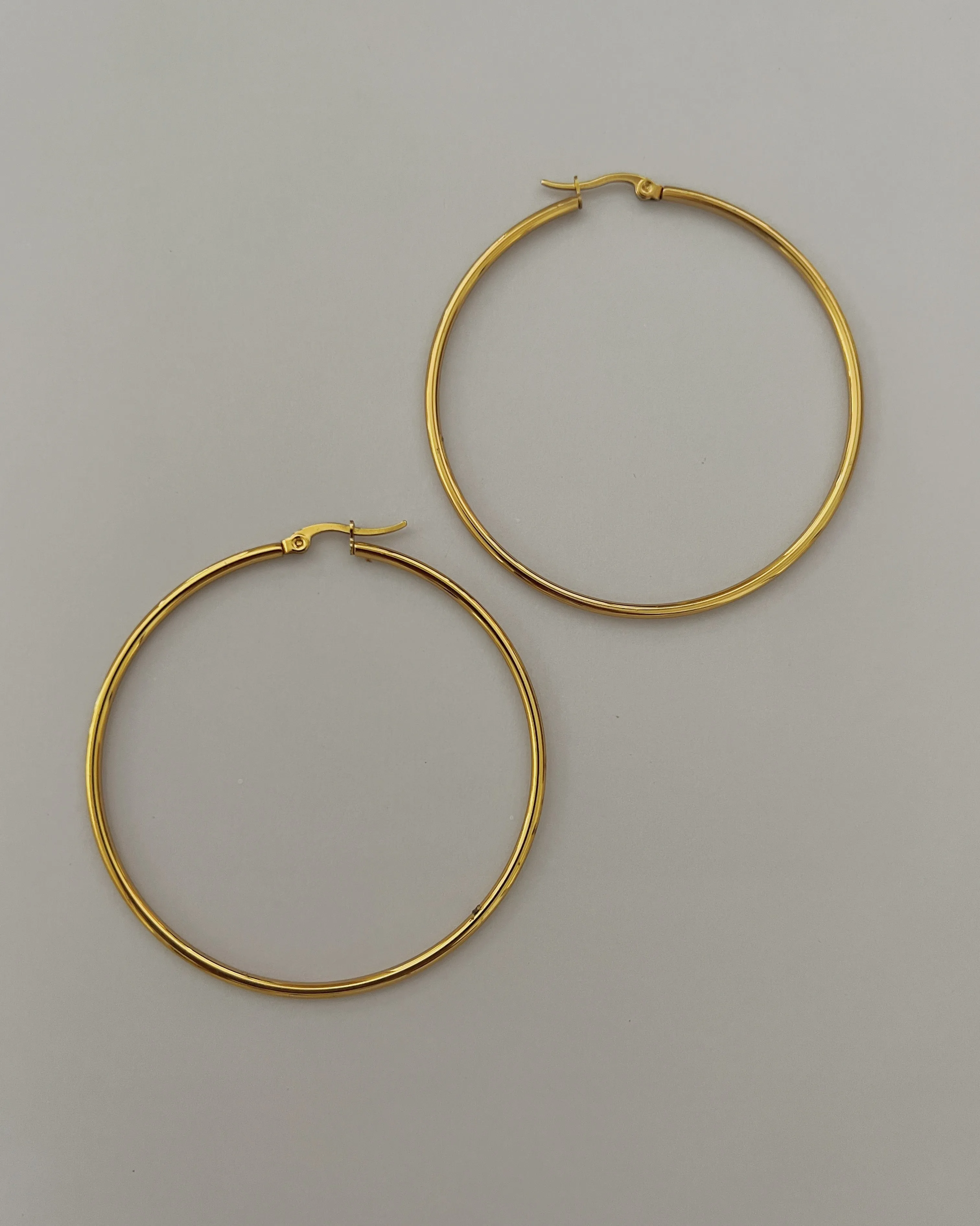50mm Skinny Hoops -24K sold by Banks Jewelry product image thumbnail 2
