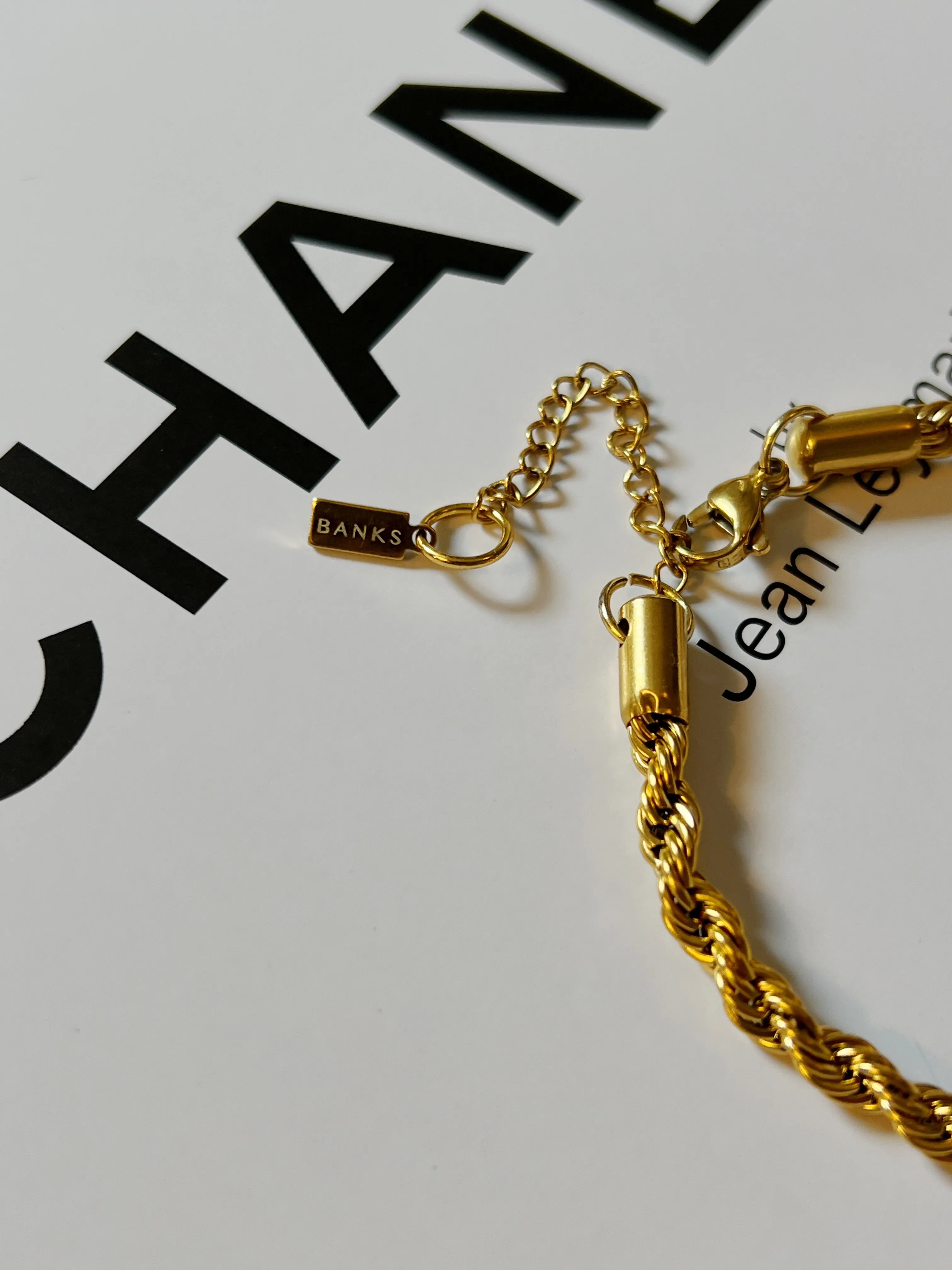 Edith Twisted Rope Bracelet (18k Gold Plated) sold by Banks Jewelry product image thumbnail 3