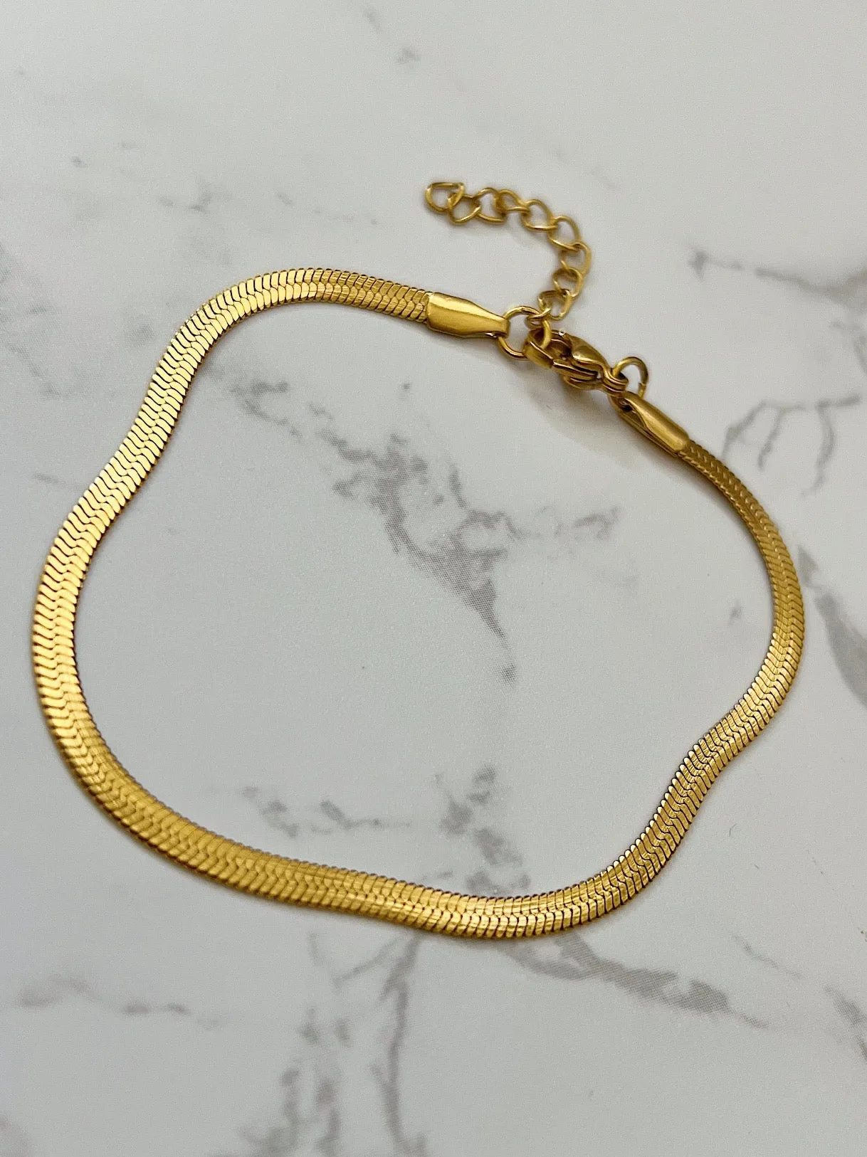 BANKS Herringbone Bracelet (18k Gold) sold by Banks Jewelry