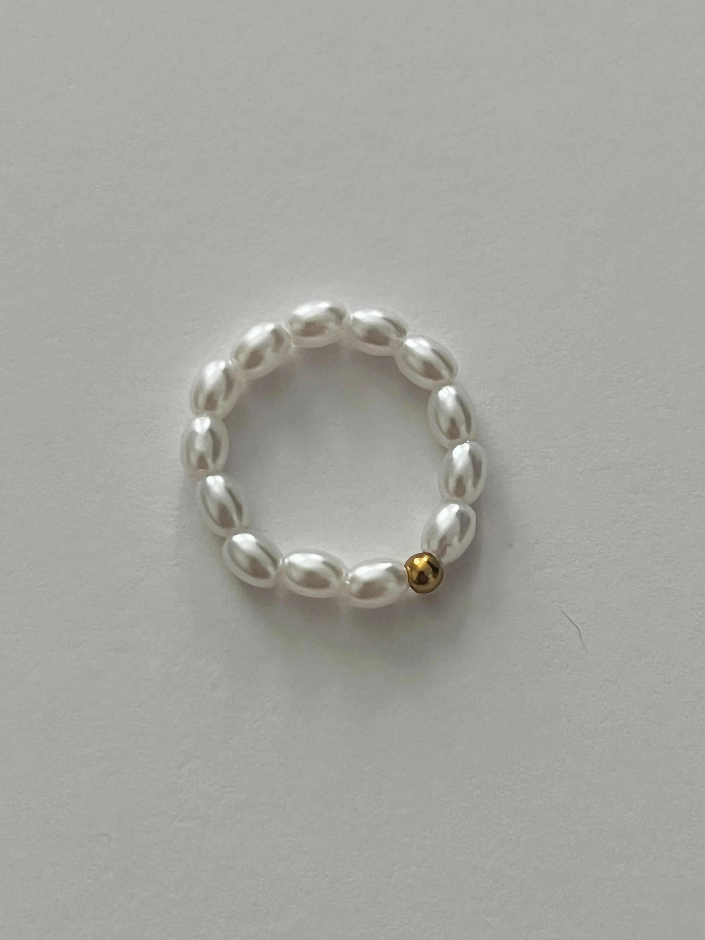 Delilah Pearl Adjustable Ring - 24K sold by Banks Jewelry