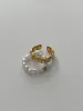 Delilah Pearl Adjustable Ring - 24K sold by Banks Jewelry