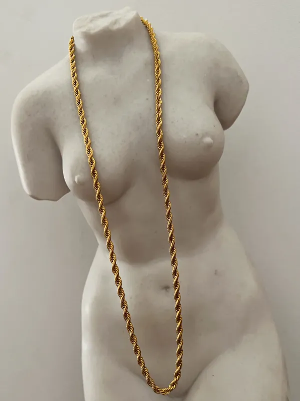 Skinny Twisted Stacking Chain (18k Gold) sold by Banks Jewelry