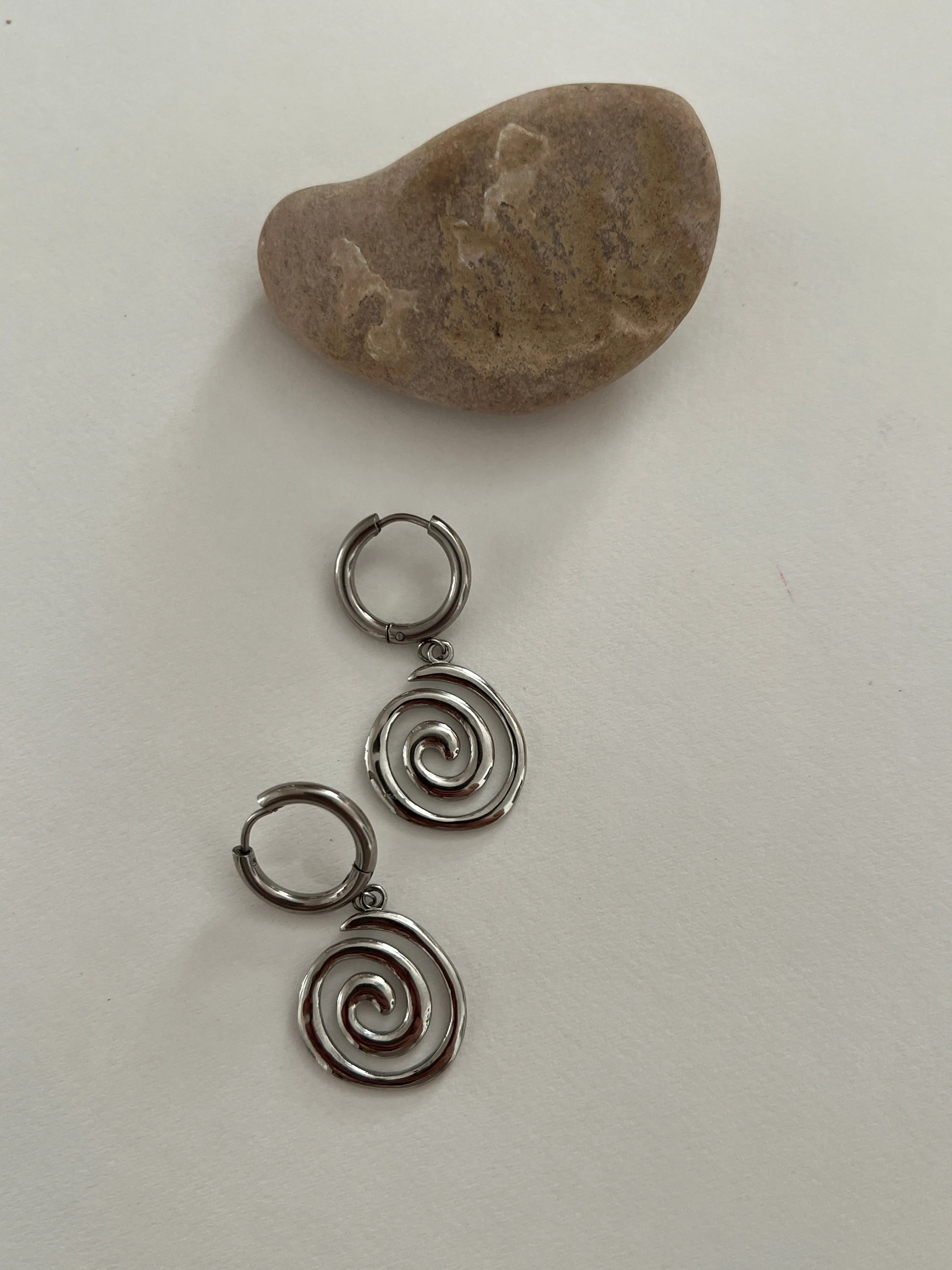 Spiral Earrings -24K Gold sold by Banks Jewelry product image thumbnail 3