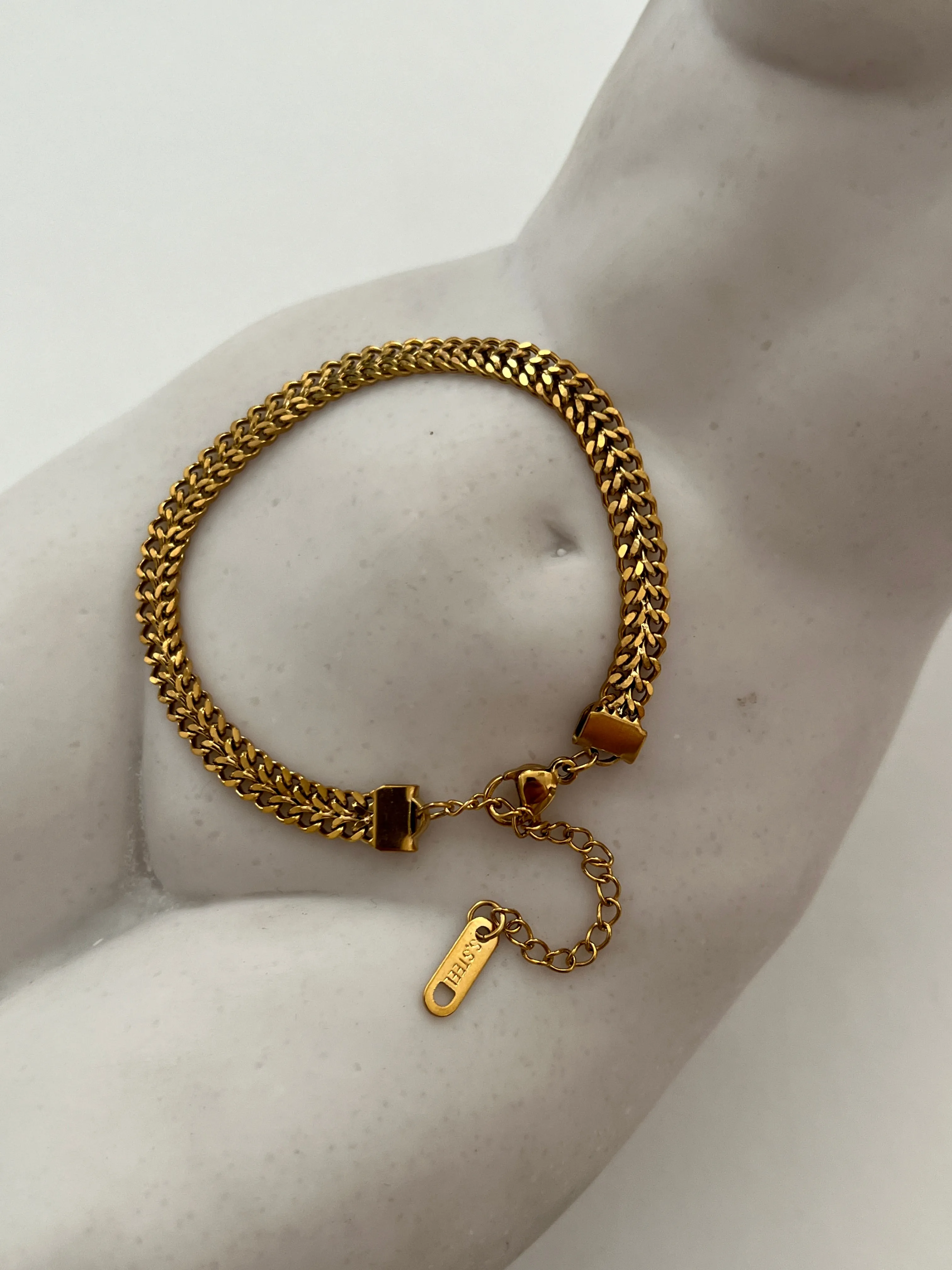 2 Piece Bracelet Set-24K Gold sold by Banks Jewelry product image thumbnail 3