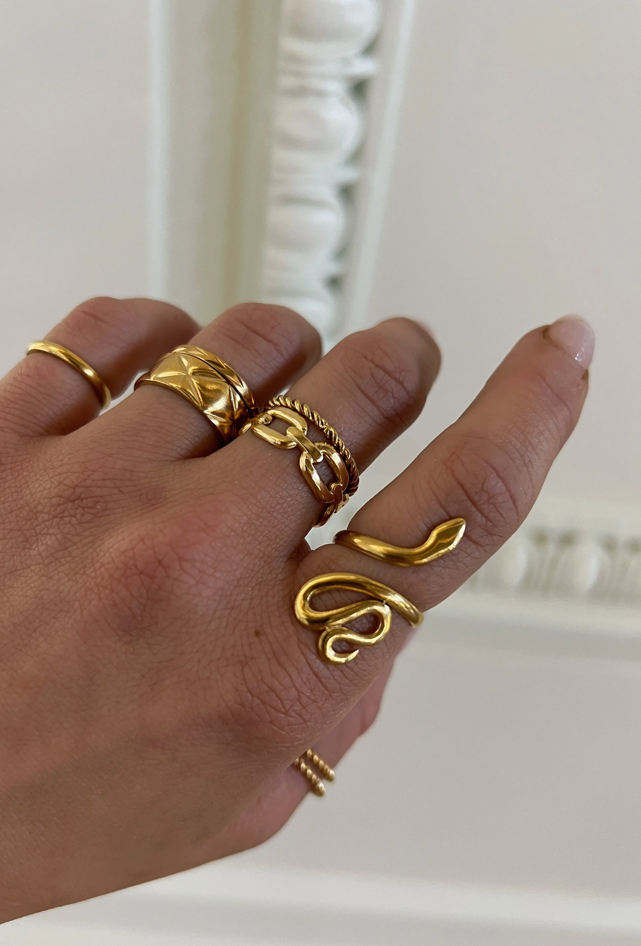 Stevie Ring Adjustable (18k Gold) sold by Banks Jewelry product image thumbnail 3